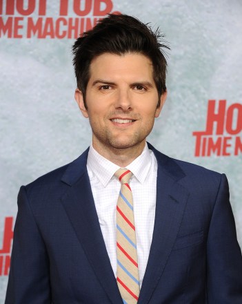 WESTWOOD, CA - FEBRUARY 18:  Actor Adam Scott attends the premiere of "Hot Tub Time Machine 2" at Regency Village Theatre on February 18, 2015 in Westwood, California.  (Photo by Jason LaVeris/FilmMagic)