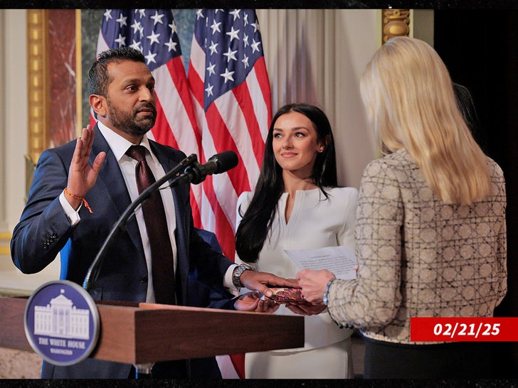 kash patel sworn in sub getty swipe