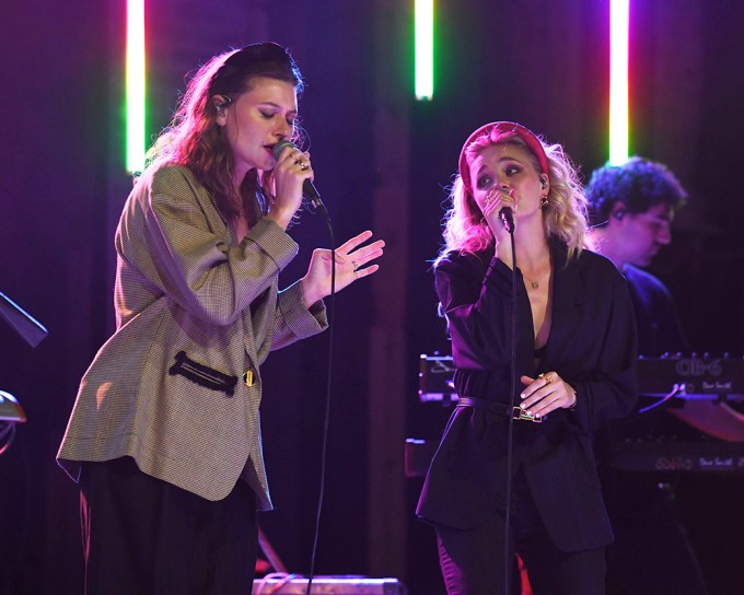 Aly & AJ Michalka Performing