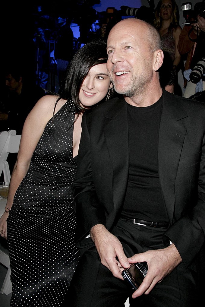 Bruce Willis & Rumer Willis at 2017 GM Ten Fashion Show