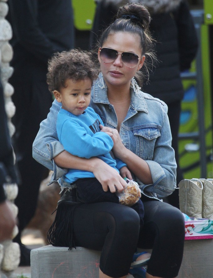 Chrissy Teigen & Her Son Miles