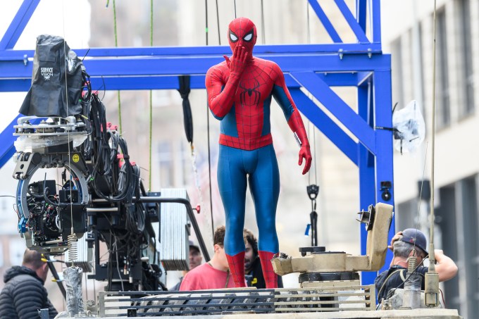 Tom Holland Reacting to Fans on Set