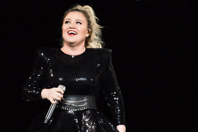 Kelly Clarkson performing on her ‘Meaning of Life’ tour.