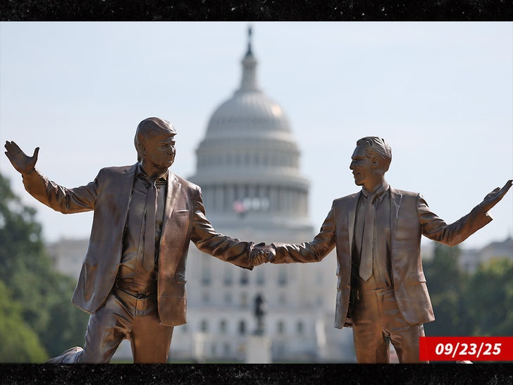 donald trump jeffrey epstein statue sub getty swipe 2