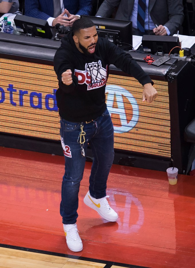 Drake at the NBA Finals