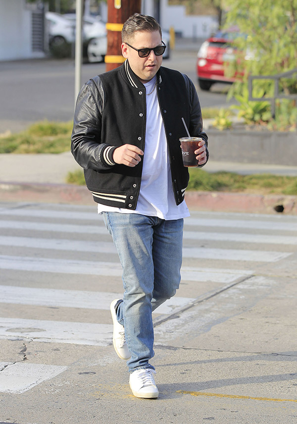 Jonah Hill Dons a Varsity Jacket in 2016