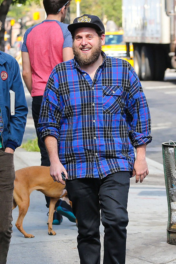 Jonah Hill Dons Plaid in 2016