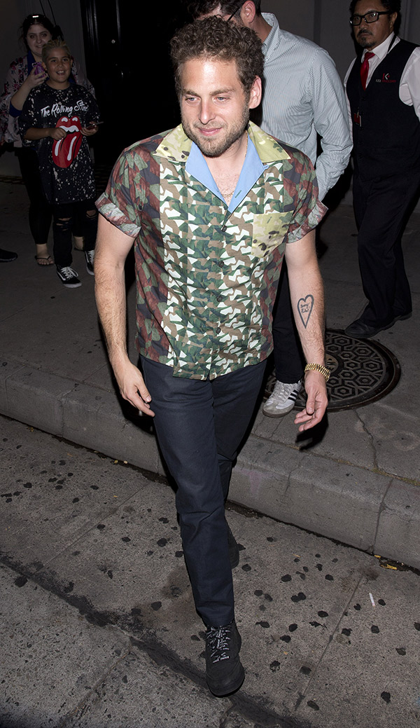 Jonah Hill Enjoys a Night Out in Hollywood