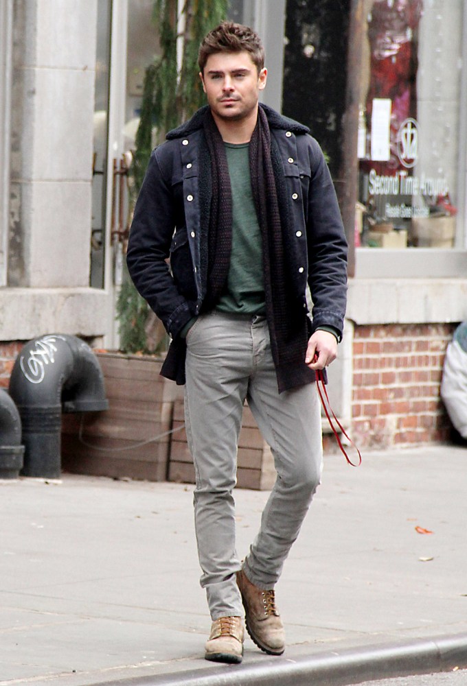 Zac Efron on Movie Set