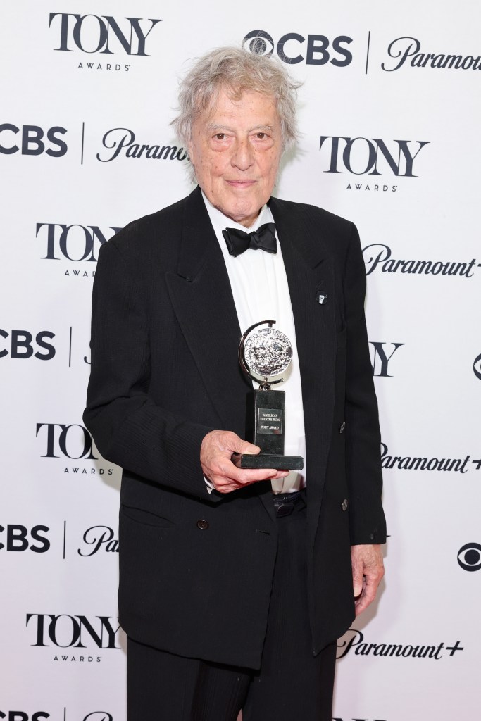 NEW YORK, NEW YORK - JUNE 11: Tom Stoppard, winner of the award for Best Play for "Leopoldstadt" poses in the press room during The 76th Annual Tony Awards at Radio Hotel on June 11, 2023 in New York City. (Photo by Cindy Ord/Getty Images for Tony Awards Productions)