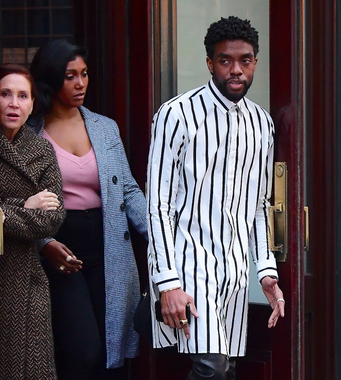 Chadwick Boseman & Taylor Simon Ledward In 2019