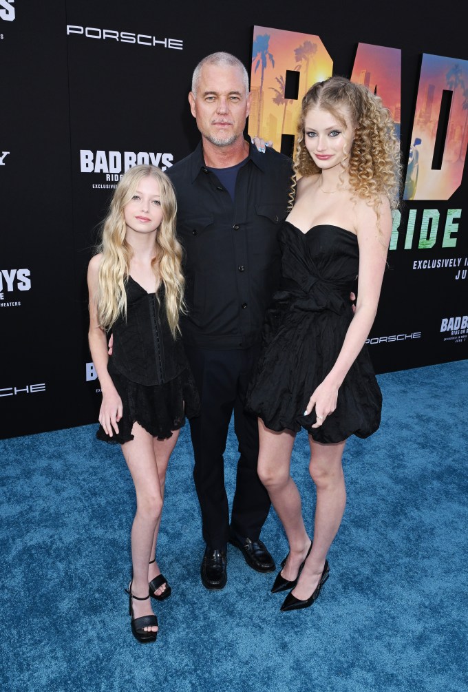 Eric Dane and His 2 Daughters