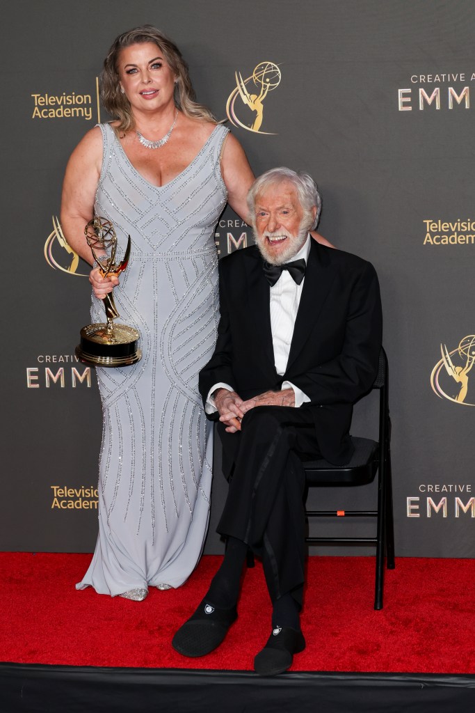 Arlene Silver and Dick Van Dyke at day 1 of the 76th Creative Arts Emmy Awards held at the Peacock Theater on September 7, 2024 in Los Angeles, California. (Photo by JC Olivera/Variety via Getty Images)