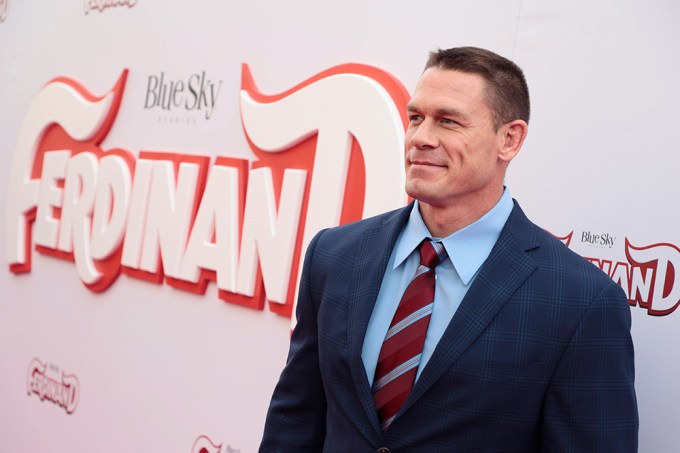 John Cena smiles at the ‘Ferdinand’ premiere