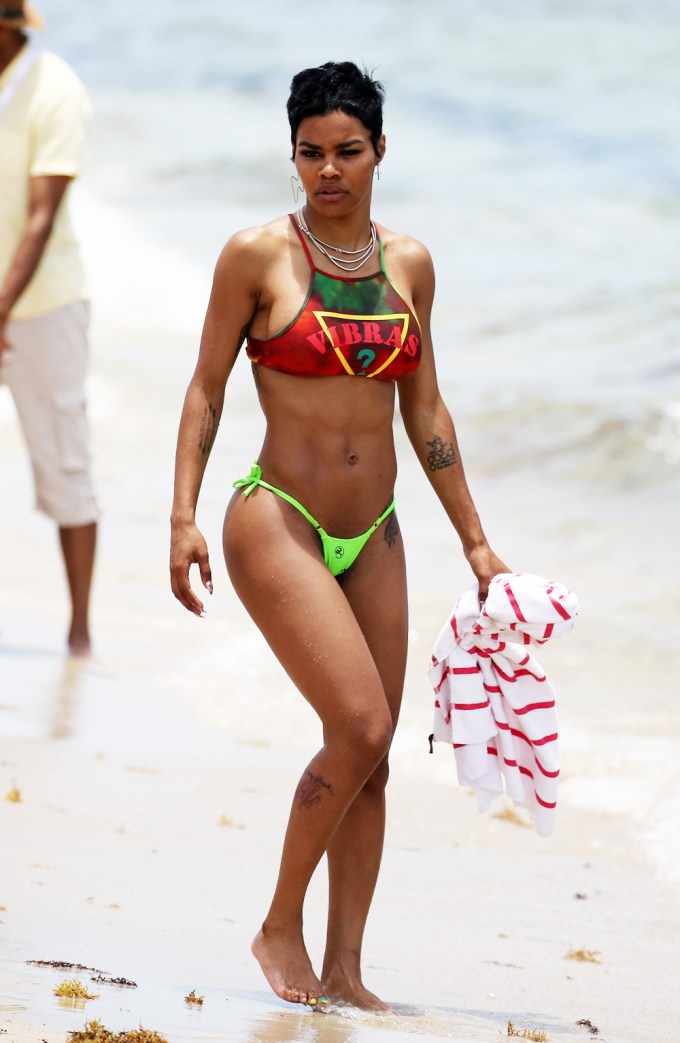 Teyana Taylor in a bikini