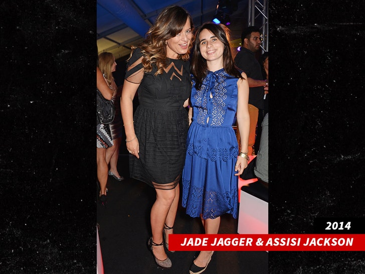 jade jagger and assisi jackson getty 1