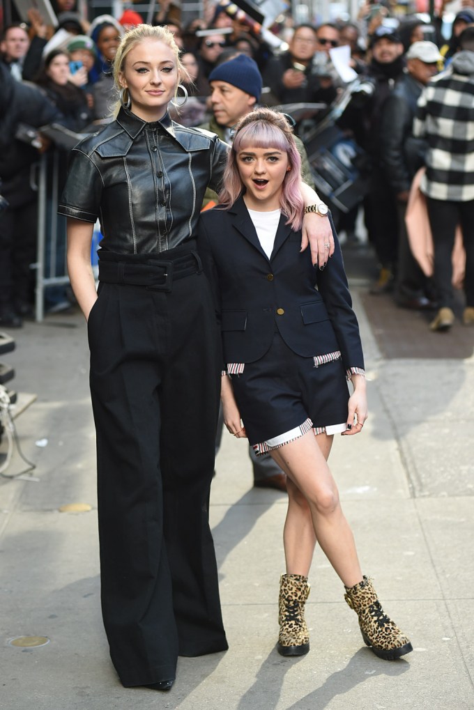 Sophie Turner & Maisie Williams at ‘Good Morning America’