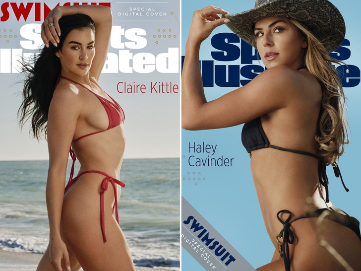 haley cavinder claire kittle SI swimsuit cover Katherine Goguen-Sports Illustrated
