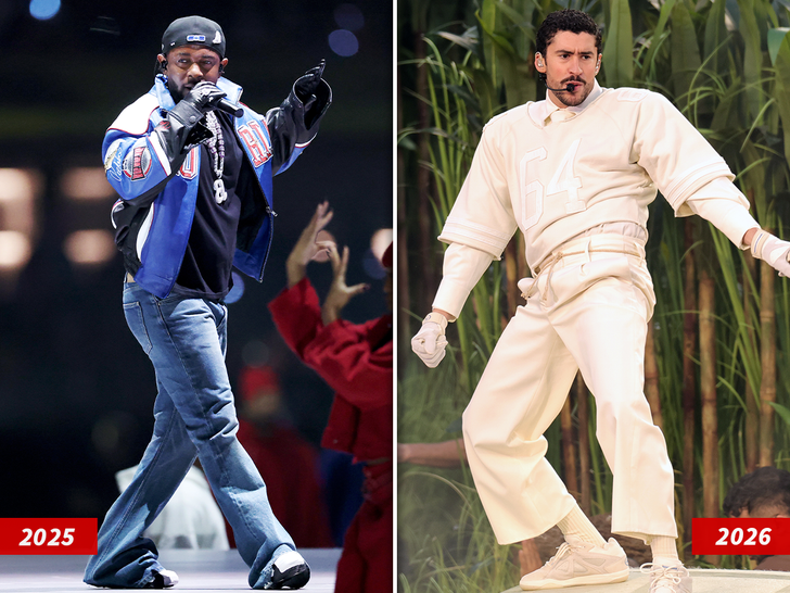 kendrick lamar bad bunny superbowl split sub getty