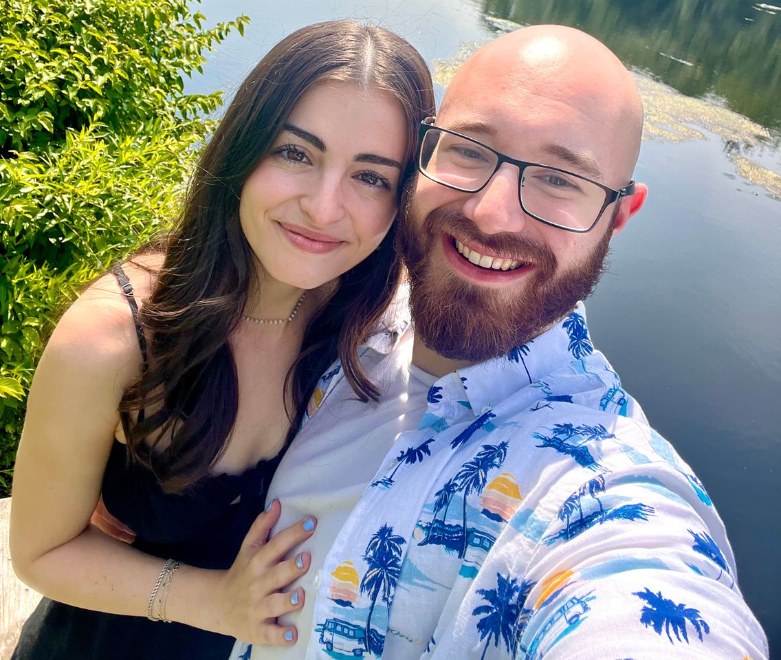 Allie Dashow with her boyfriend