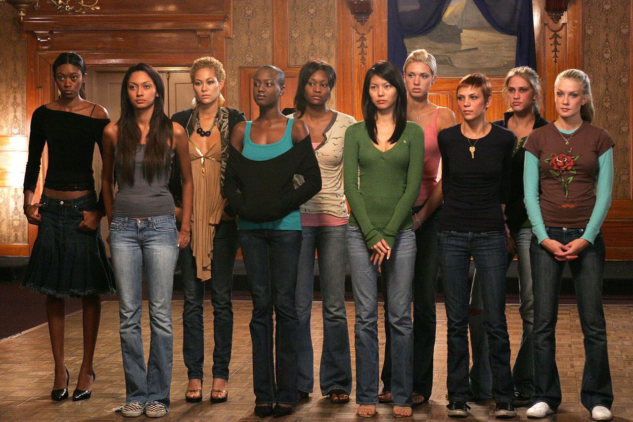 Furonda, Leslie, Jade Nnenna, Danielle, Gina, Sara, Mollie Sue, Brooke and Joanie await the judges in AMERICA'S NEXT TOP MODEL Furonda, Leslie, Jade Nnenna, Danielle, Gina, Sara, Mollie Sue, Brooke and Joanie await the judges in AMERICA'S NEXT TOP MODEL Bill Inoshita/CBS Photo Archive/Getty