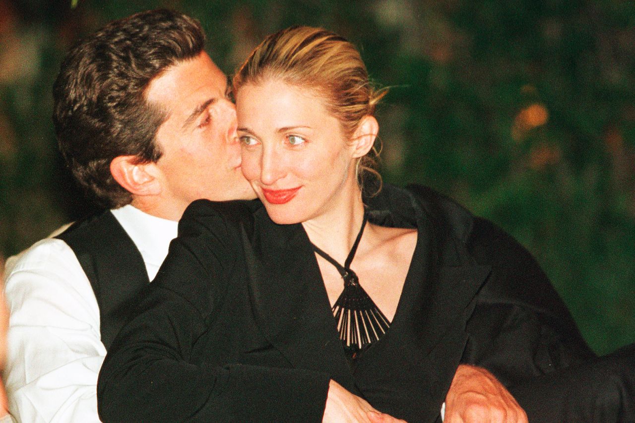 John F. Kennedy Jr. and Carolyn Bessette Kennedy on May 1, 1999.Credit: Tyler Mallory/Getty