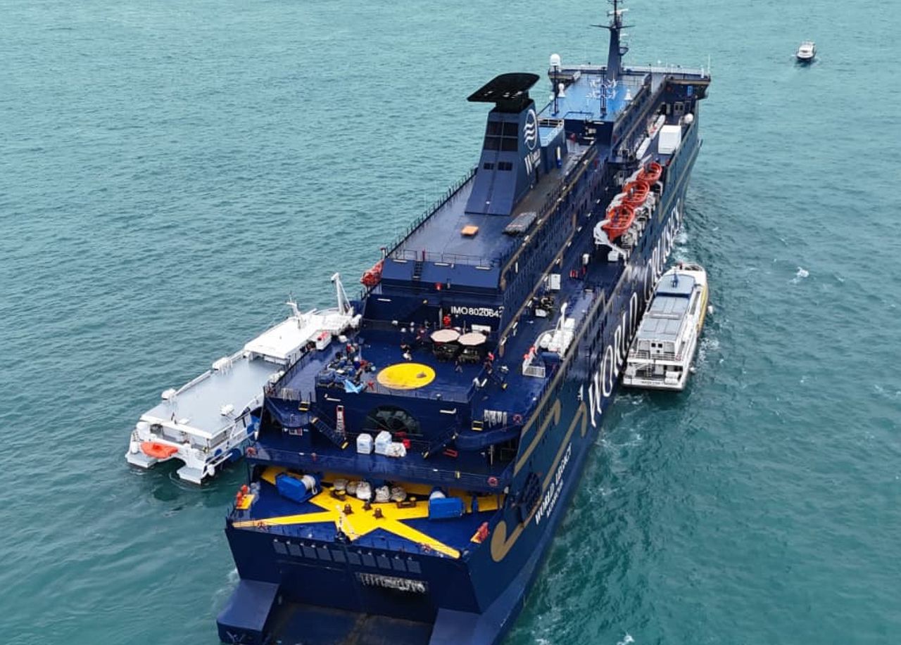 1 Dead, 4 Hospitalized After Cruise Ship Fire Prompts Evacuation of all 271 Passengers World Legacy cruise ship Maritime and Port Authority of Singapore/Facebook