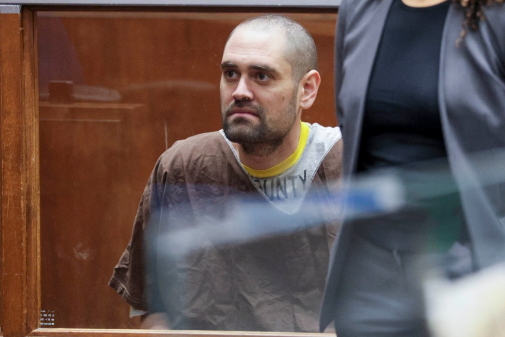 Nick Reiner appears during his arraignment in Los Angeles County Superior Court in Los Angeles, California, on February 23, 2026. The son of US movie director Rob Reiner pleaded not guilty to the fatal stabbing of both of his parents when he appeared in a Los Angeles court on Monday. (Photo by CHRIS TORRES / POOL / AFP via Getty Images)