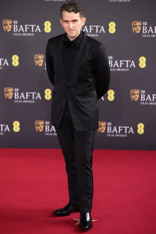 Harry Melling attends the 2026 EE BAFTA Film Awards at The Royal Festival Hall on February 22, 2026 in London, England. Neil Mockford/FilmMagic