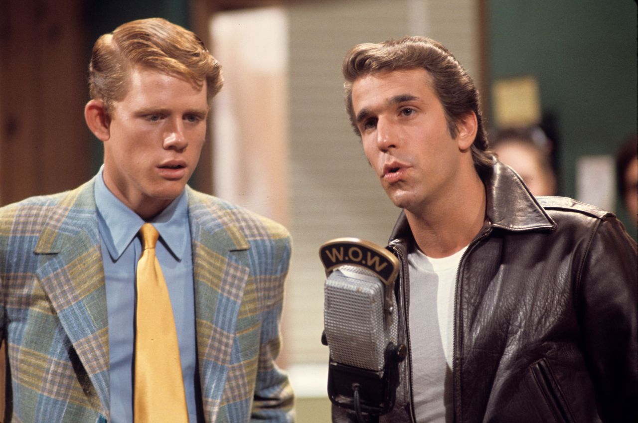 Ron Howard and Henry Winkler in 'Happy Days' in 1974 ABC Photo Archives/Disney General Entertainment Content via Getty