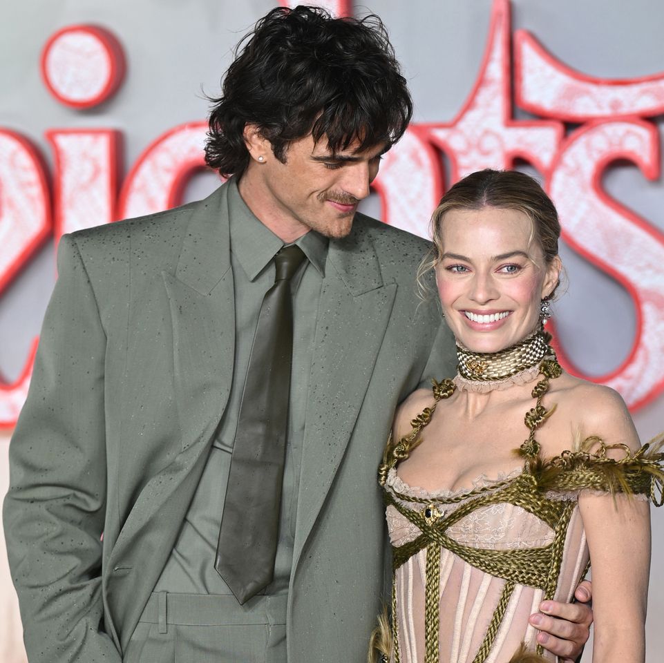 Jacob Elordi and Margot Robbie. Samir Hussein/WireImage