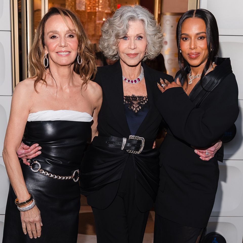 Philippine Leroy-Beaulieu, Jane Fonda, and Kerry Washington at the Pomellato Beverly Hills event held at The Sunset Tower on February 10, 2026 Philippine Leroy-Beaulieu, Jane Fonda, and Kerry Washington. Pomellato Beverly Hills