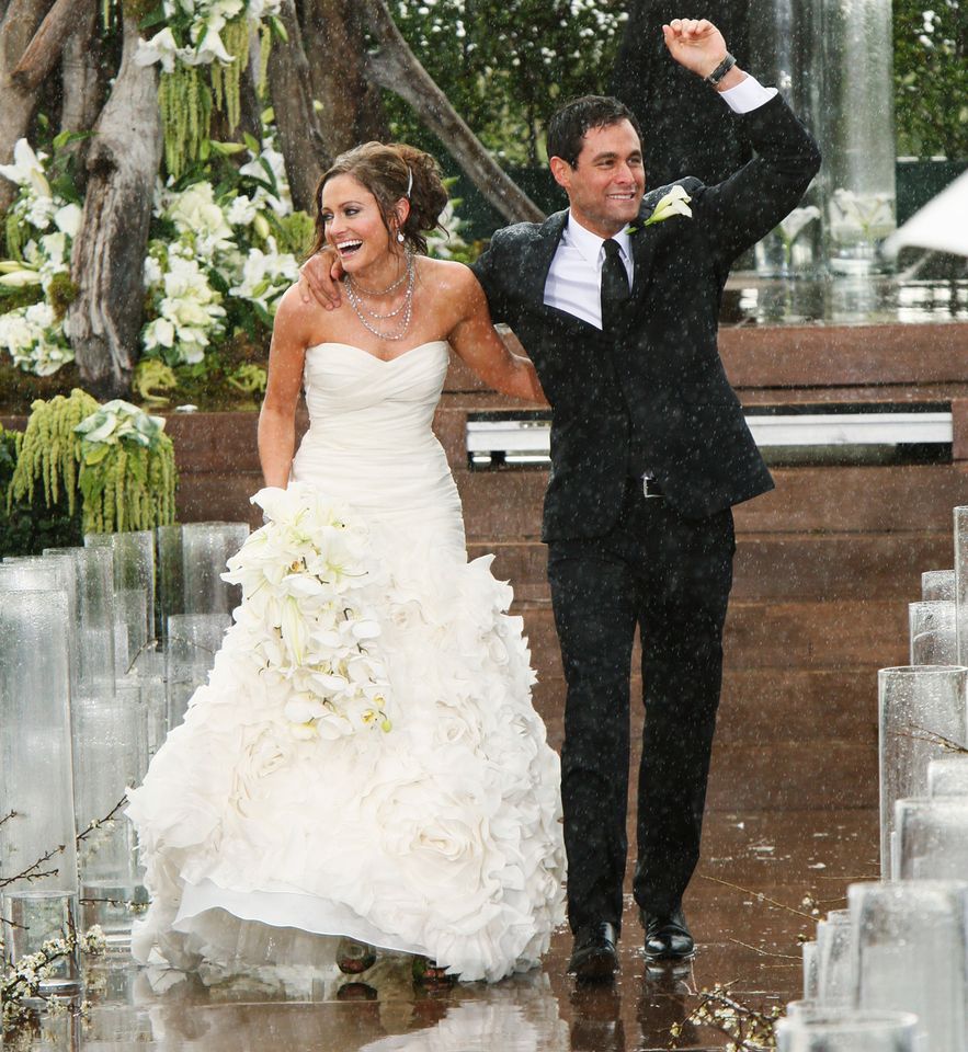 Jason and Molly Mesnick at their wedding Robert Voets/Disney General Entertainment Content via Getty