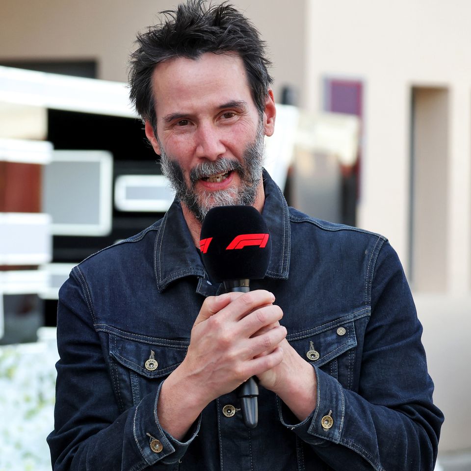 Keanu Reeves was seen trackside during Formula 1 testing in Bahrain Keanu Reeves BACKGRID