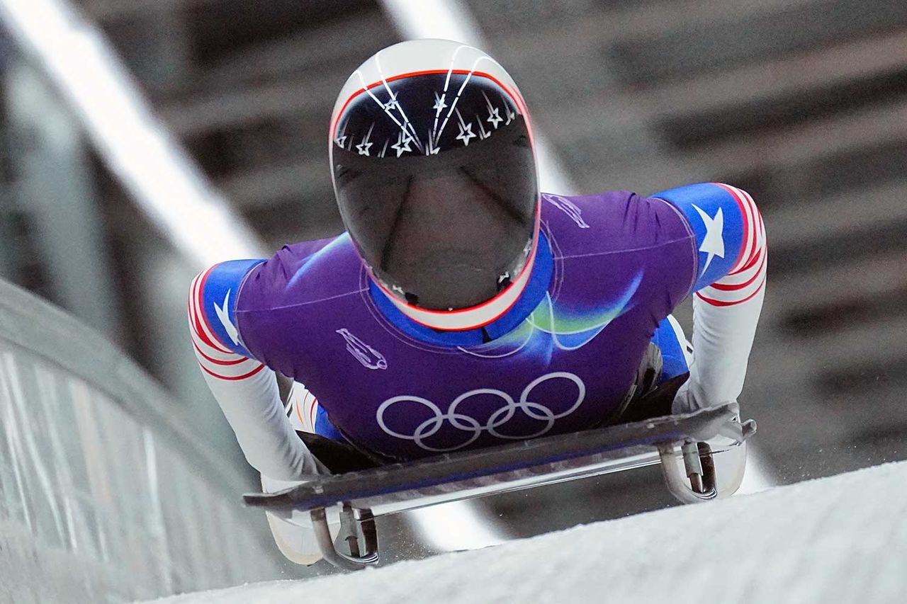 Olympian Kelly Curtis at the Olympic Winter Games in Cortina D'ampezzo, Italy, on Feb. 13, 2026 Michael Kappeler/picture alliance via Getty