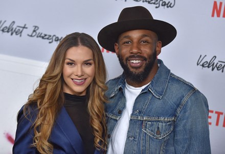 DJ, dancer and producer Stephen "tWitch" Boss died December 13, 2022 of suicide at the age of 40 in Los Angeles, Ca. Allison Holker and Stephen Boss, tWitch at the 'The Nun' World Premiere held at the TCL Chinese Theatre on September 4, 2018 in Hollywood, CA. © Janet Gough / AFF-USA.com. 14 Dec 2022 Pictured: Allison Holker and Stephen 'tWitch' Boss. Photo credit: Janet Gough / AFF-USA.COM / MEGA TheMegaAgency.com +1 888 505 6342 (Mega Agency TagID: MEGA926117_017.jpg) [Photo via Mega Agency]