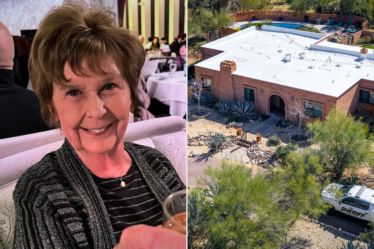 Nancy Guthrie; Nancy Guthrie's house in Tucson, Ariz.Credit: Savannah Guthrie/Instagram; Brandon Bell/Getty