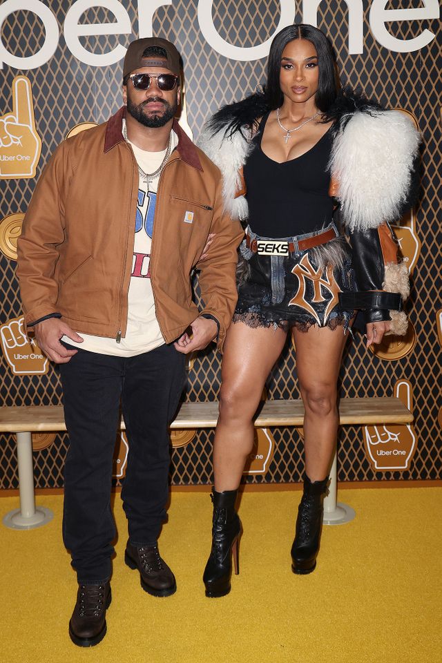 Russell Wilson and Ciara at The One Party by Uber in Feb. 6 Alexander Tamargo/Getty