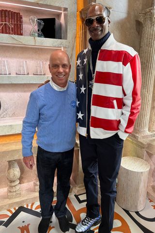 Olympic figure skater Scott Hamilton and Snoop Dogg at the Winter Games Olympic figure skater Scott Hamilton and Snoop Dogg Scott Hamilton