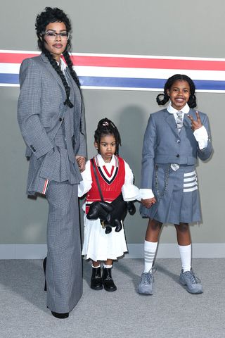 Teyana Taylor with her daughters Rue and Iman Shumpert Aaron J. Thornton/Getty