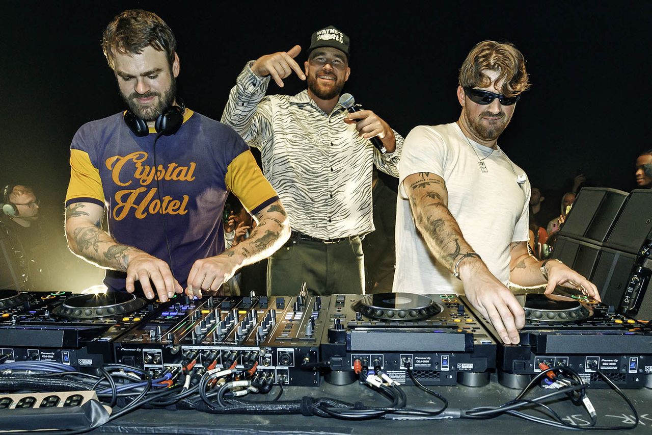Travis Kelce and The Chainsmokers Christopher Polk