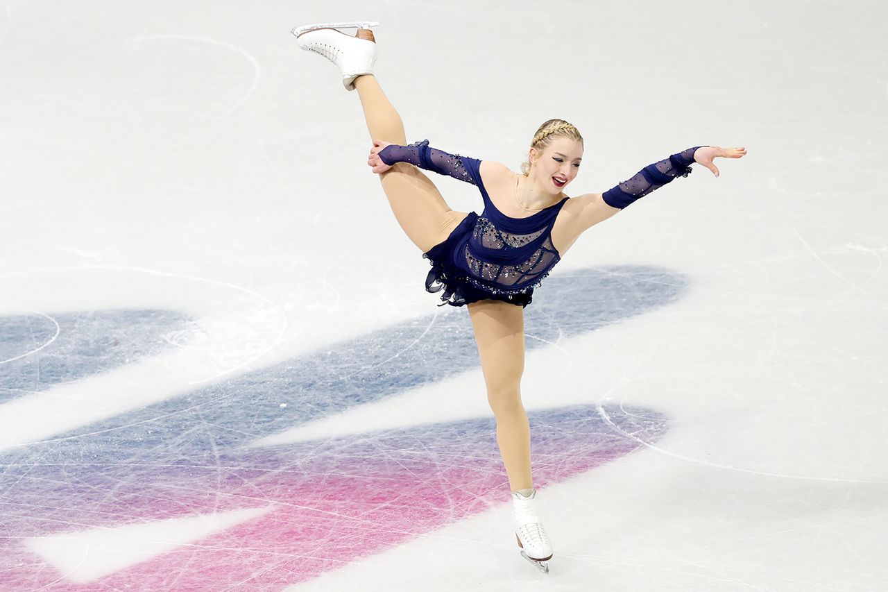 Amber Glenn on Feb. 8 Vittorio Zunino Celotto/Getty