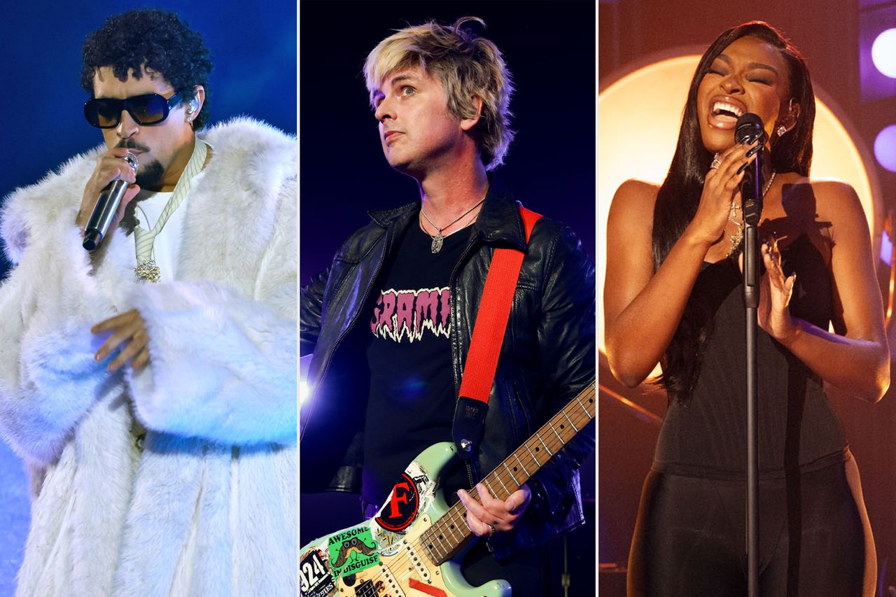 Bad Bunny; Billie Joe Armstrong; Coco Jones Kevin Mazur/Getty(2); Weiss Eubanks/NBCUniversal via Getty 