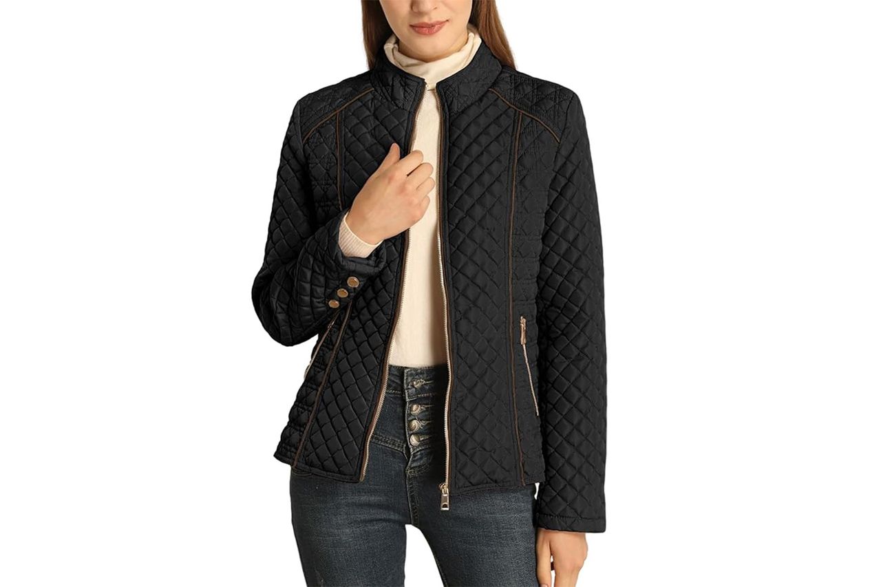 Amazon Bellivera Women's Stand Collar Lightweight Quilted Puffer Jacket Amazon