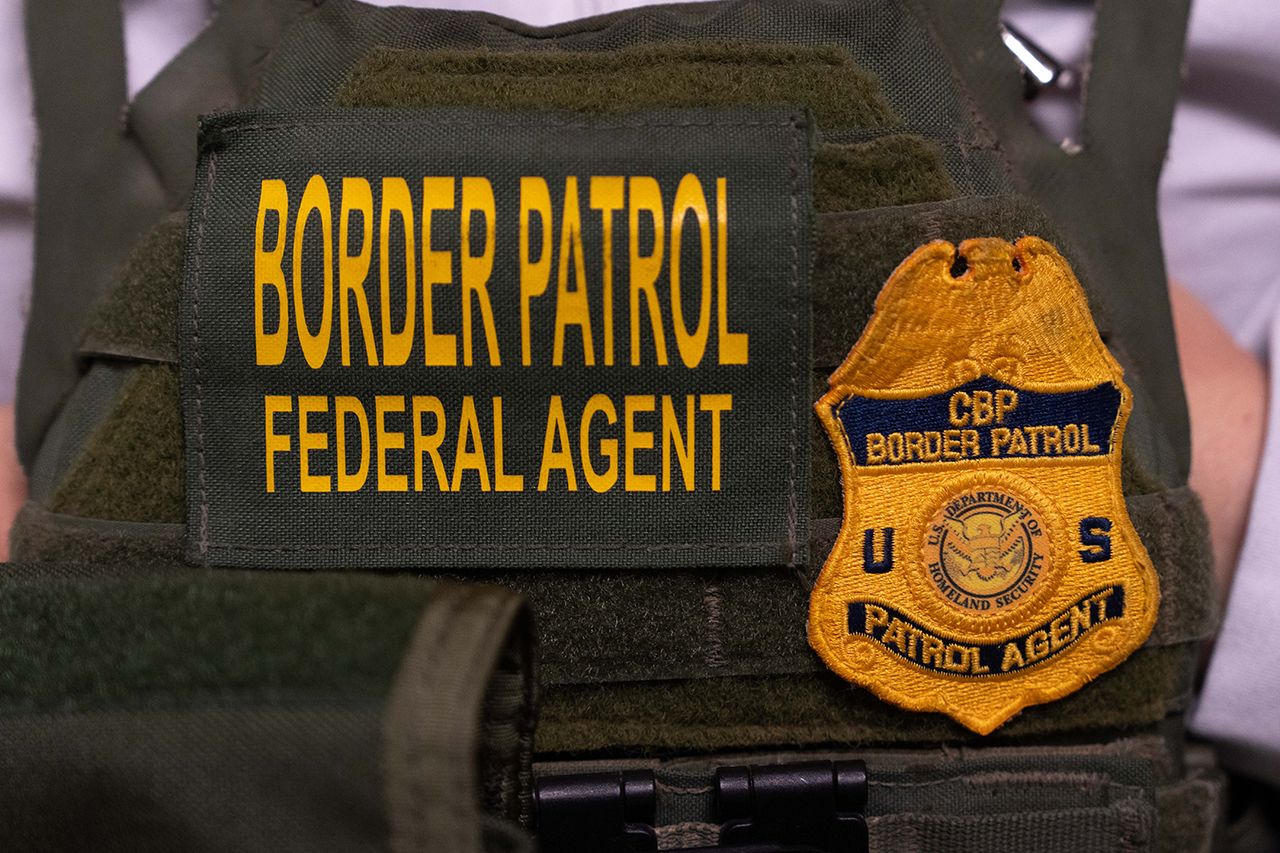 A Border Patrol agent's vestCredit: Adam Gray/Getty
