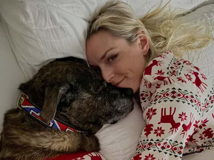 Lindsey Vonn dog