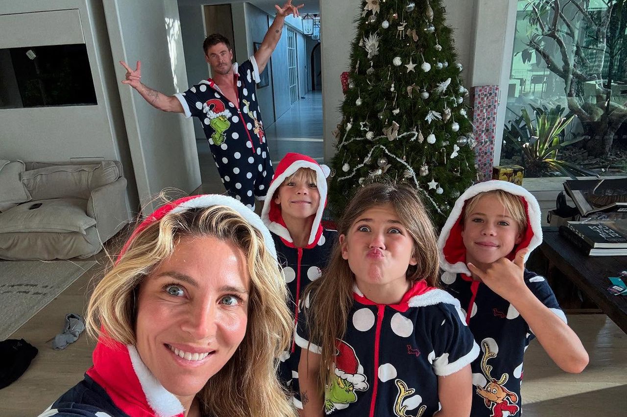 Chris Hemsworth, Elsa Pataky and their three kids. Elsa Pataky/Instagram