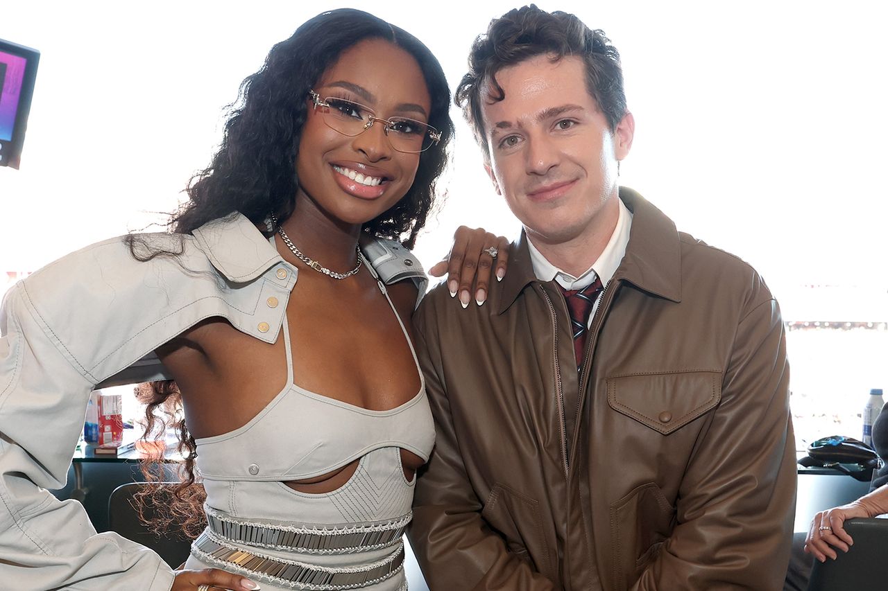 Coco Jones and Charlie Puth. Kevin Mazur/Getty 