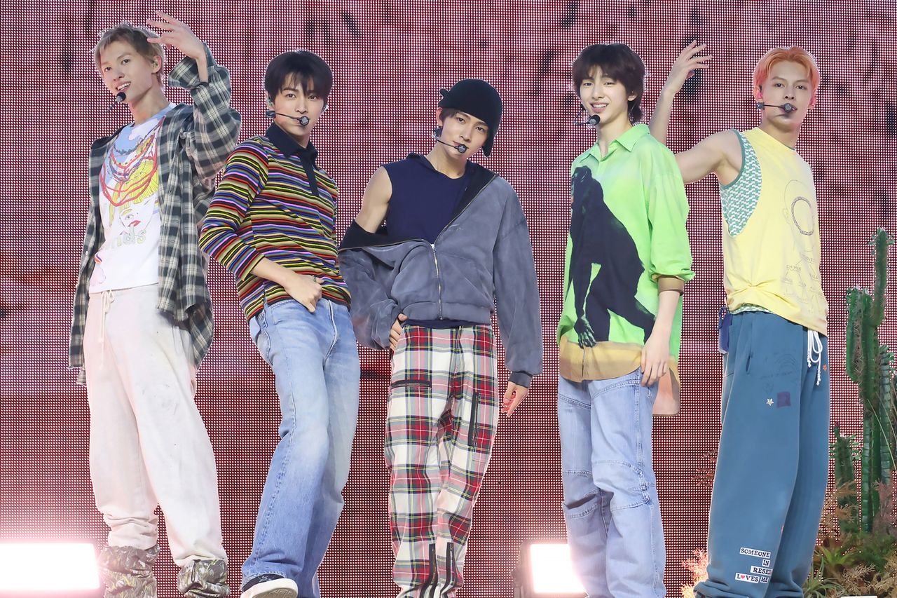 CORTIS on August 18, 2025 in Seoul, South Korea. CORTIS on August 18, 2025 in Seoul, South Korea. HLL/Imazins via Getty