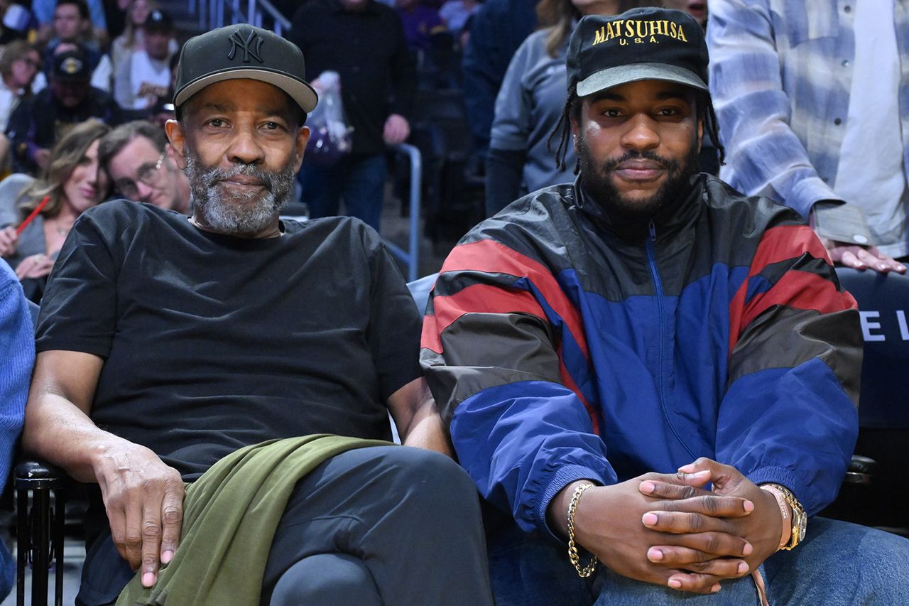 Denzel Washington and Malcolm Washington Allen Berezovsky/Getty